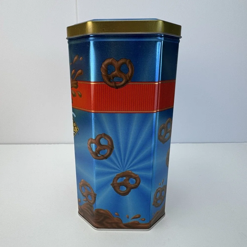 1990s Nestle Chocolate Frito-Lay‎ Rold Gold Pretzel Flipz Tin Canister